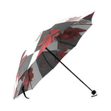 Burnt Crimson Flora Foldable Umbrella