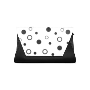 Black Polka Dots Clutch Bag (Model 1630)