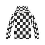 Black White Checkers All Over Print Hoodie for Men (USA Size) (Model H13)