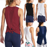 Women Sleeveless Shirt Tank Top Quick Dry Mesh Sport Vest Sportswear