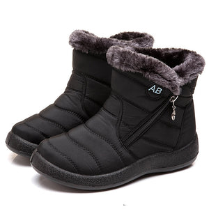 Women Waterproof Snow Shoes Lightweight Ankle Warm Winter Boots