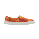 Orange Daylilies Apus Slip-on Microfiber Women's Shoes (Model 021)