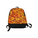 Grenadier Tangerine Roses Fabric Backpack for Adult (Model 1659)