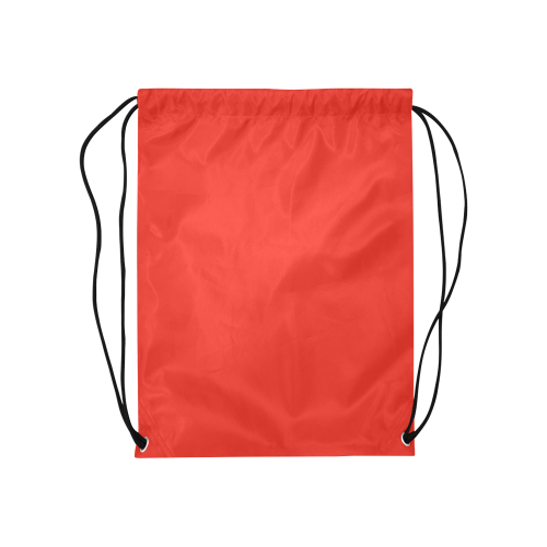 Pomegranate Solid Medium Drawstring Bag Model 1604 (Twin Sides) 13.8