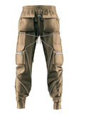 Men Korean Version Brand Multi-Bag Overalls Loose Straight-Leg Pants