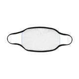Black Polka Dots Mouth Mask in One Piece (2 Filters Included) (Model M02)