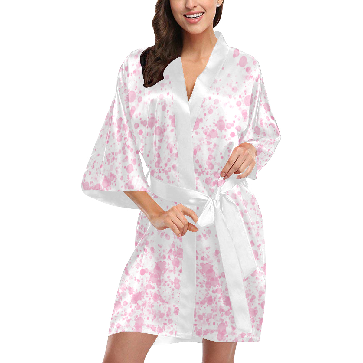 Pink Carnation Splatter Kimono Robe – Rockin Docks Deluxephotos