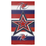 Tricolor Stars Stripes Bath Towel 30"x56"