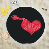 Key To My Heart Circular Beach Shawl 59"x 59"