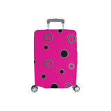 Black Polka Dots Luggage Cover/Small 24'' x 20''
