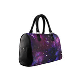 Midnight Blue Purple Galaxy Boston Handbag (Model 1621)