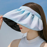 Women's Anti-Ultraviolet Rainbow Gradient Color Shell Hat