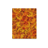 Grenadier Tangerine Roses Canvas Print 20"x16"