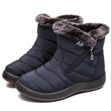 Women Waterproof Snow Shoes Lightweight Ankle Warm Winter Boots