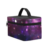 Midnight Blue Purple Galaxy Cosmetic Bag/Large (Model 1658)