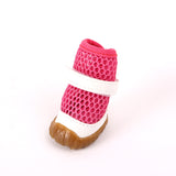 Pet Paw Wear Hollow Teddy Shoes Breathable Mesh 4pcs