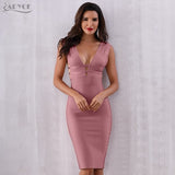 Women Bandage New Tank V-Neck Sleeveless Bodycon Dress