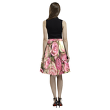 Your Pink Roses Melete Pleated Midi Skirt (Model D15)