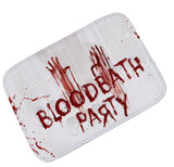 Blood Footprints Shower Horror Decorative Bathroom Mat Rugs