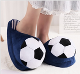 Football Shoes Women's Soft Short Furry Plush Home Floor Slipper