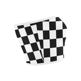 Black White Checkers Bandeau Top