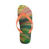 Abstract Colorful Glass Flip Flops for Men/Women (Model 040)
