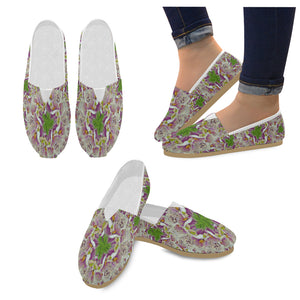 Digitalis Purpurea Flora Women's Casual Shoes (Model 004)