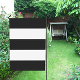 Black White Stripes Garden Flag 12‘’x18‘’（Without Flagpole）
