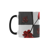 Burnt Crimson Flora Custom Morphing Mug (11oz)