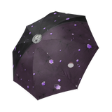 Lost Midnight Charcoal Stars Foldable Umbrella