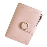 Women Coin Pouch Solid Simple Credit Card Key Small Wallet Mini