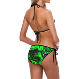 Dark Pastel Greens Custom Bikini Swimsuit (Model S01)