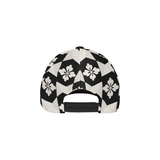 Black White Tiles All Over Print Dad Cap (7-Pieces Customization)