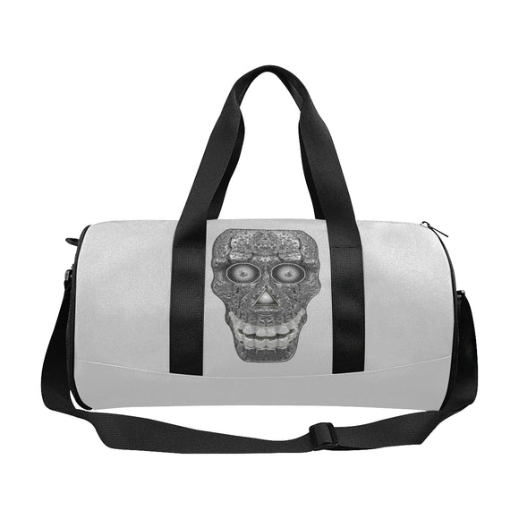 Cod Grey Skull Head Duffle Bag (Model 1679)