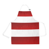 Red White Stripes All Over Print Apron