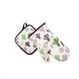 Cute Cotton Cactus Flamingo Kitchen Insulated Pad Cooking Microwave Oven Potholders