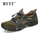 Breathable Men Suede + Mesh Outdoor Sneakers Sport Quick-dry Water Shoes