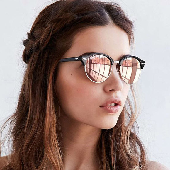 Polarized Sunglasses Women Round Driving Eyewear Luxury Brand Goggles