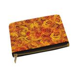 Grenadier Tangerine Roses Carry-All Pouch 8''x 6''