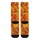 Grenadier Tangerine Roses Trouser Socks