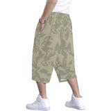 Eagle Taupe Gray Men's All Over Print Baggy Shorts (Model L37)