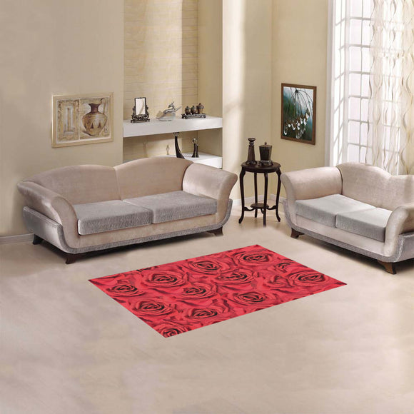 Radical Red Roses Area Rug 2'7