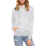 Clear Mint Women's All Over Print Hoodie (USA Size) (Model H13)