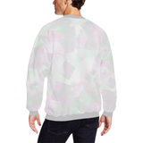 Clear Mint Men's Oversized Fleece Crew Sweatshirt (Model H18)
