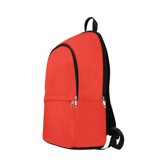Pomegranate Solid Fabric Backpack for Adult (Model 1659)