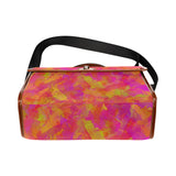 Yellow Red Damask Waterproof Canvas Bag/All Over Print (Model 1641)