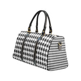 Black White Houndstooth New Waterproof Travel Bag/Small (Model 1639)