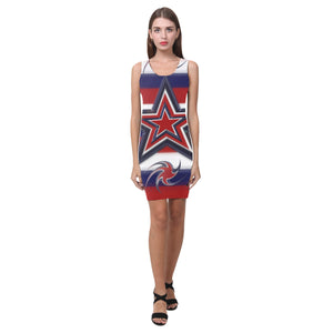 Tricolor Stars Stripes Medea Vest Dress (Model D06)