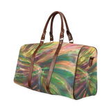 Abstract Colorful Glass Waterproof Travel Bag/Small (Model 1639)