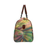 Abstract Colorful Glass Waterproof Travel Bag/Small (Model 1639)